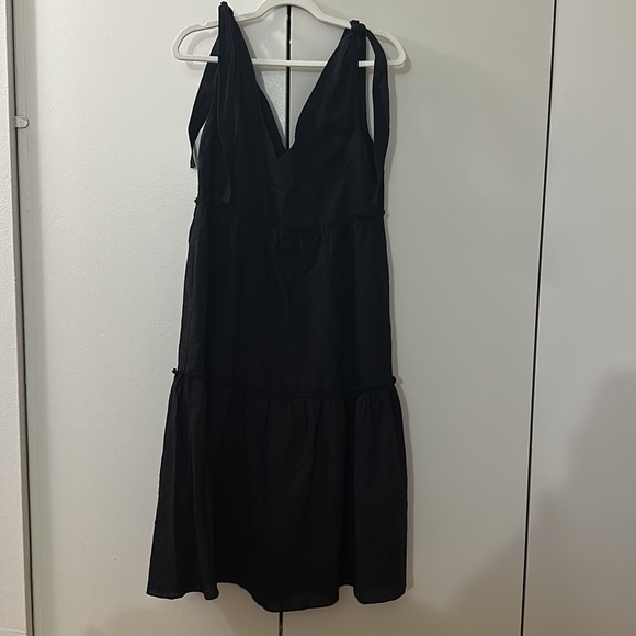 Petal & Pup Black Linen Blend Tiered Dress - Picture 8 of 9